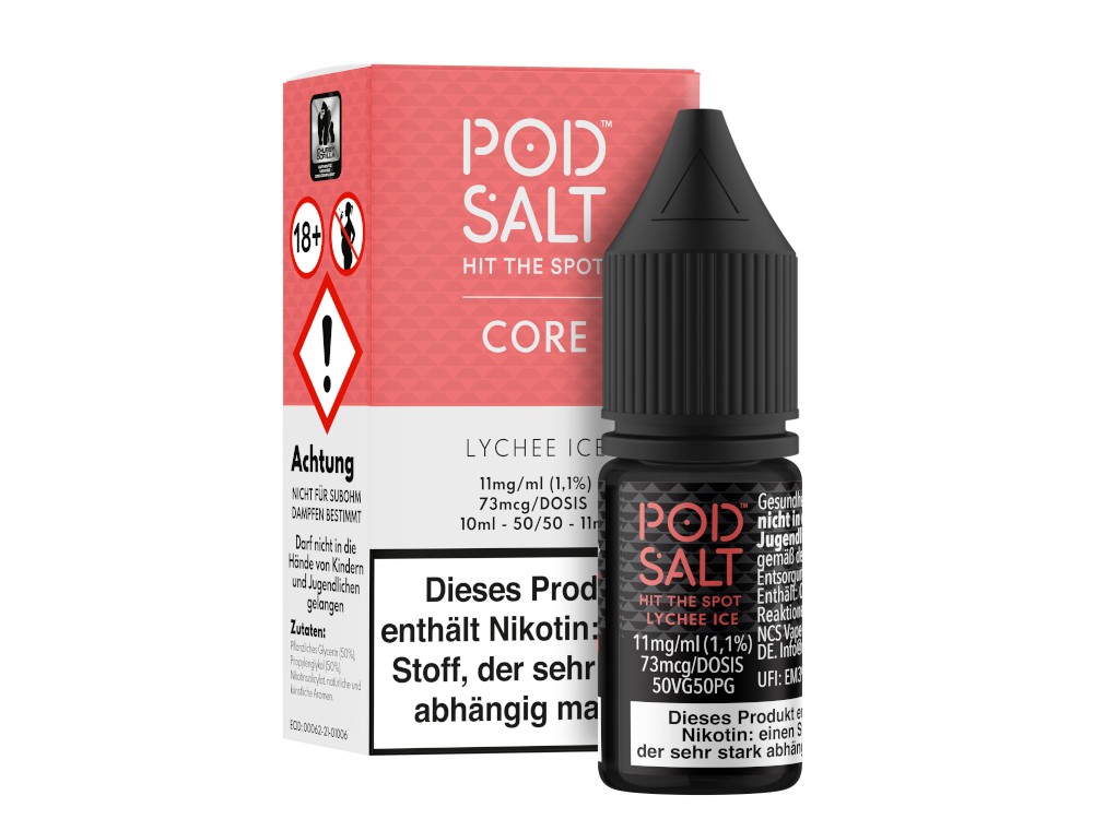 Pod Salt Core - Nikotinsalz Liquid - Lychee Ice Pod Salt Core - Nikotinsalz Liquid - Lychee Ice