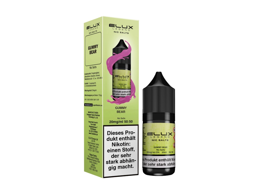 Elux - Nikotinsalz Liquid - Gummy Bear Elux - Nikotinsalz Liquid - Gummy Bear