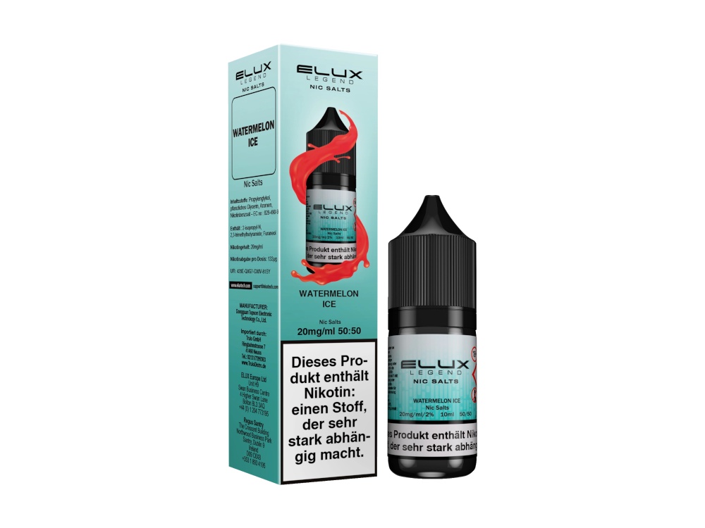 Elux - Nikotinsalz Liquid - Watermelon Ice Elux - Nikotinsalz Liquid - Watermelon Ice