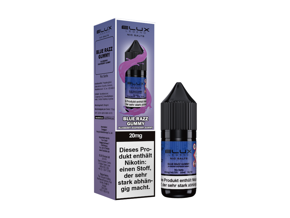 Elux - Nikotinsalz Liquid  - Blue Razz Gummy