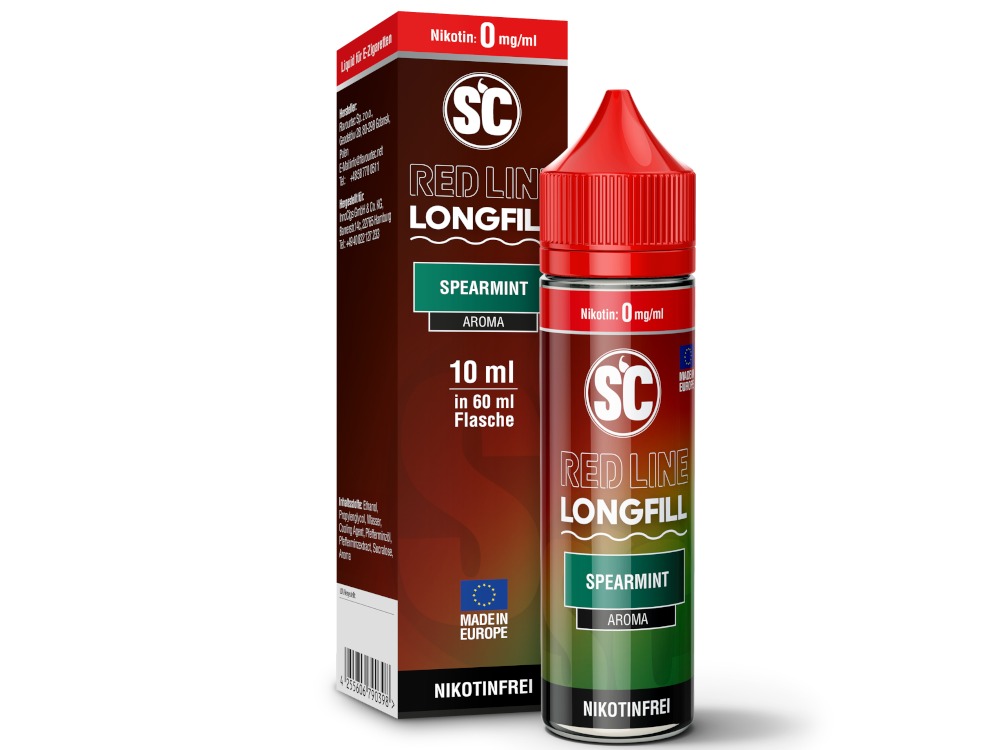 SC - Red Line Longfills 10 ml - Spearmint SC - Red Line Longfills 10 ml - Spearmint