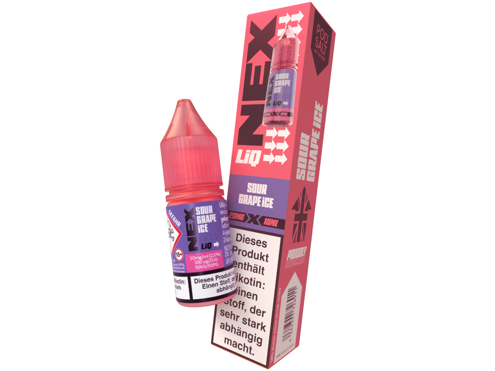 Pod Salt - NexLiq - Nikotinsalz Liquid - Sour Grape Ice