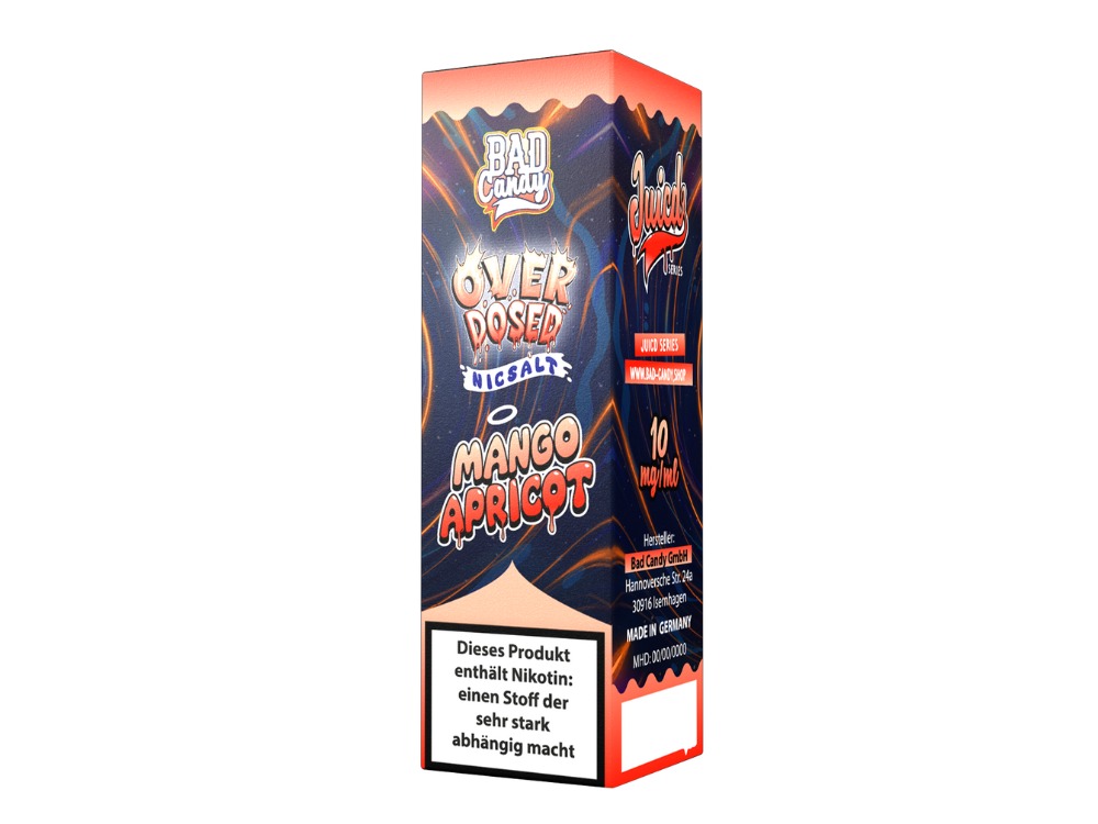 Bad Candy Liquids - Juicd - Nikotinsalz Liquid - Mango Apricot Bad Candy Liquids - Juicd - Nikotinsalz Liquid - Mango Apricot