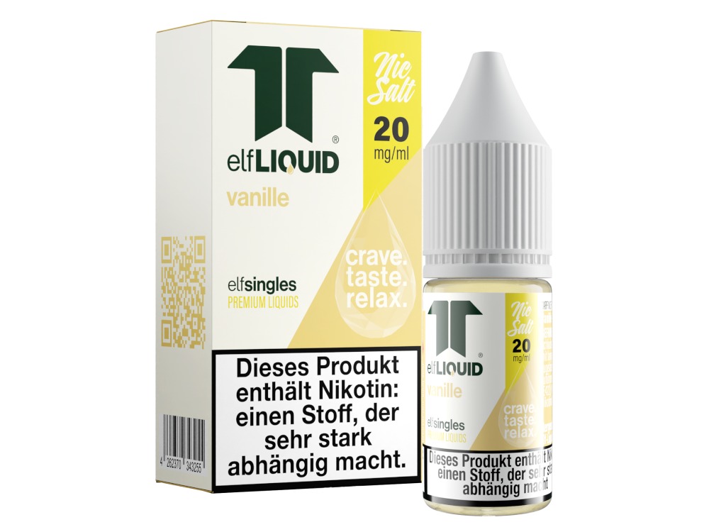 Elf-Liquid - Single - Nikotinsalz Liquid - Vanille Elf-Liquid - Single - Nikotinsalz Liquid - Vanille